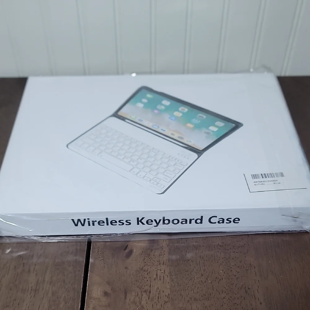 Light Blue Tablet Case with Keyboard